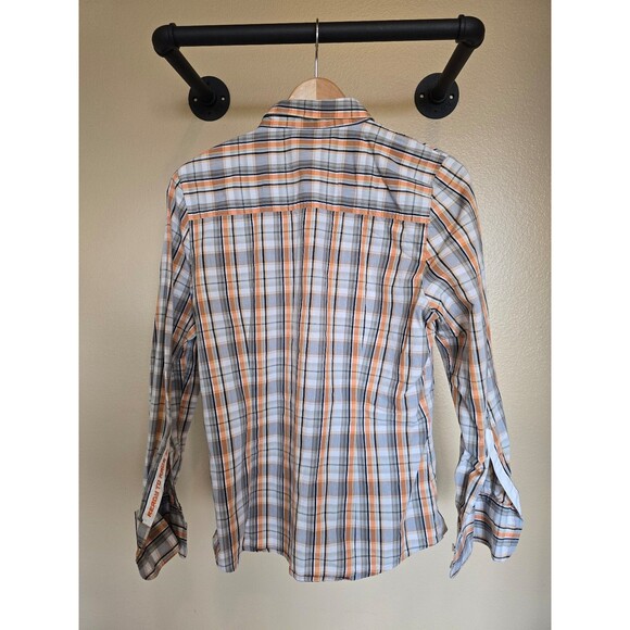 Ktm racing power wear long sleeve plaid button down shirt men's size large - Picture 5 of 7